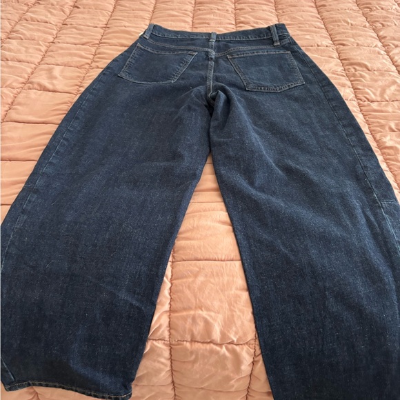 NWT Old Navy Barrel leg dark denim - Picture 7 of 7
